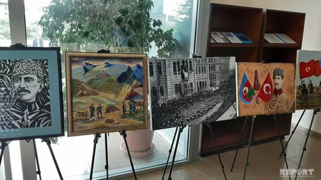 Bakının erməni-daşnak qüvvələrinin işğalından azad olunmasının 101 illiyinə həsr edilmiş sərgi keçirilib