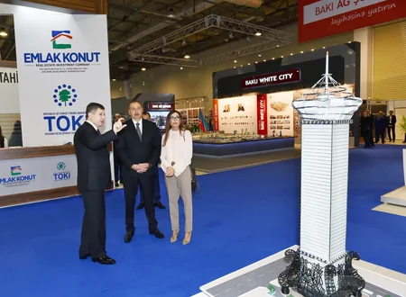 President Ilham Aliyev visits International Real Estate and Investment Exhibition