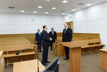 Prezident Binəqədi Rayon Məhkəməsinin yeni inzibati binasının açılışında iştirak edib - YENİLƏNİB