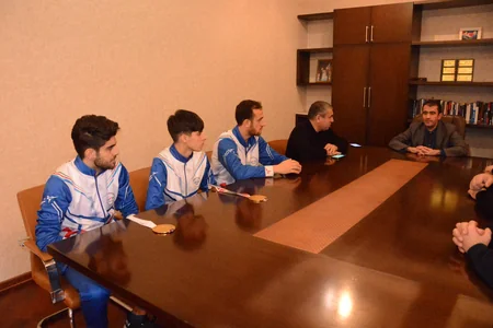 Azərbaycan Taekvondo Federasiyasında qalib parataekvondoçularla görüş olub