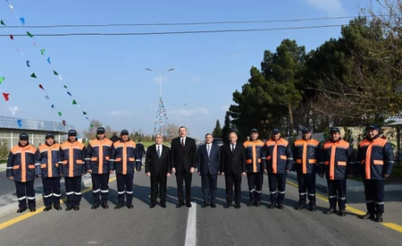 President Ilham Aliyev inaugurates Tartar-Seydimli-Garadaghli-Sarov highway