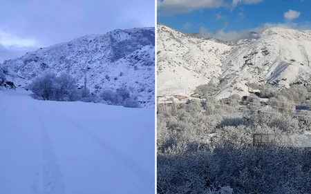 Naxçıvanın dağ kəndlərində qarın hündürlüyü 15 santimetrə çatıb