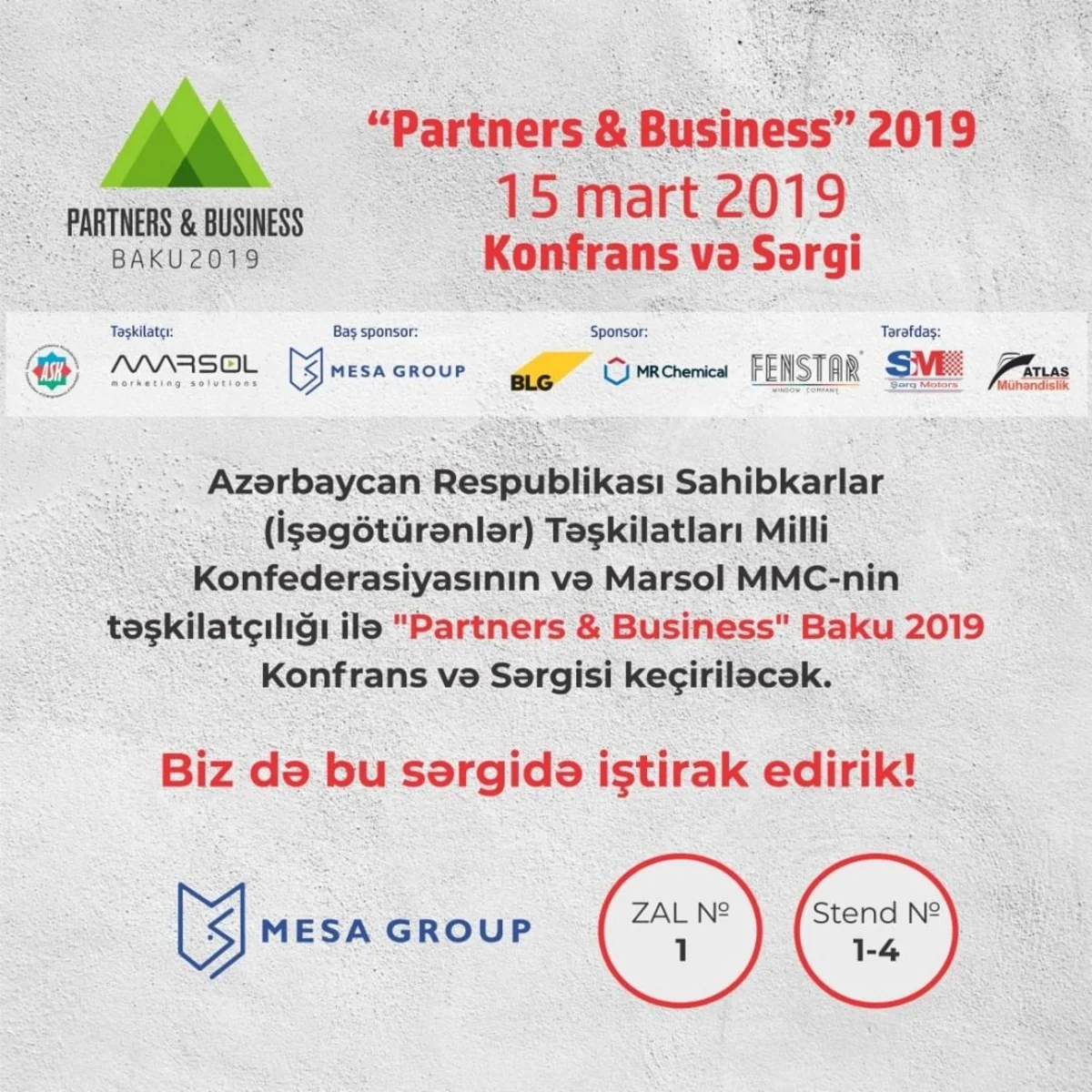 Bakıda “Partners & Business” sərgi-konfransı keçiriləcək