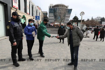 DİN könüllülərlə birgə Bakıda maarifləndirici tədbirlər keçirib