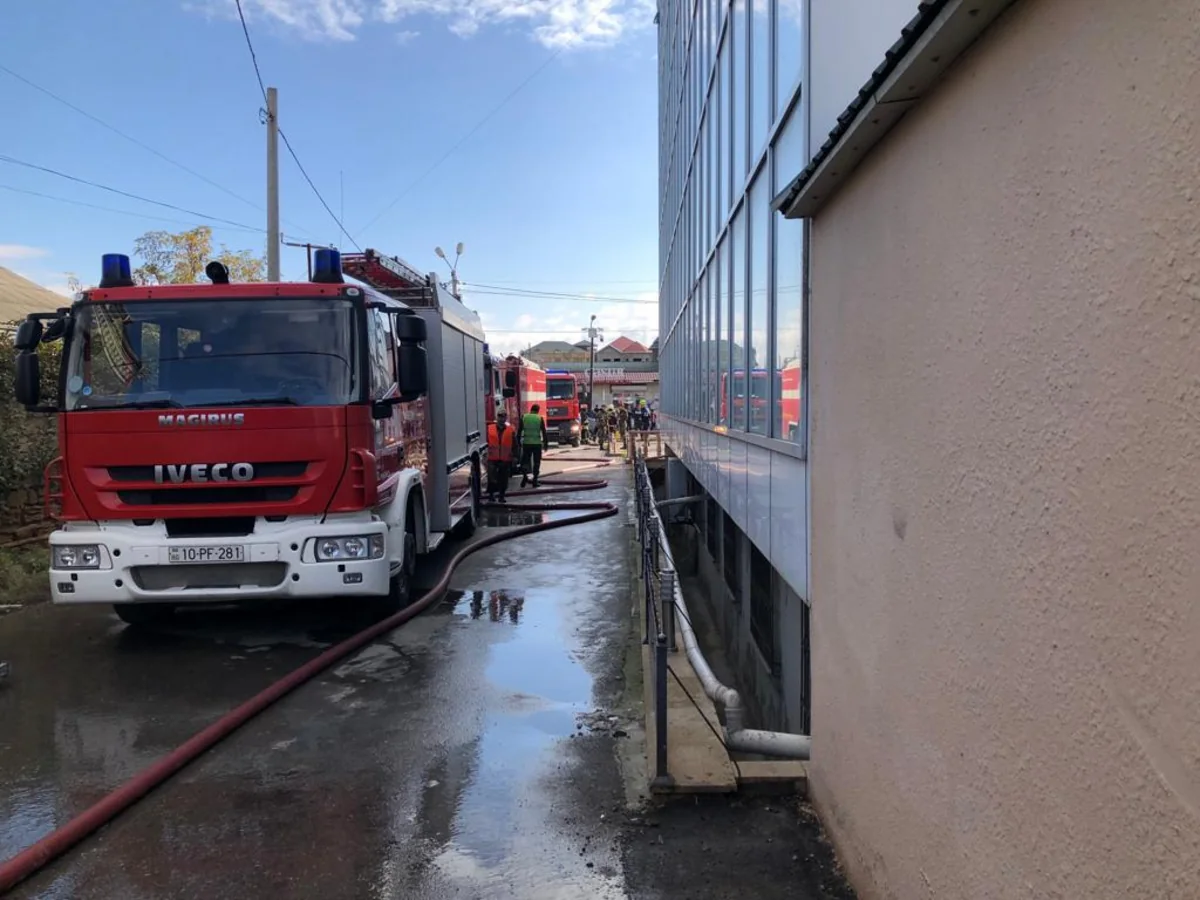 Пожар в ресторане в Масазыре потушен