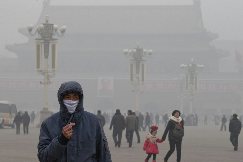 Air pollution in Beijing is 8 times higher than normal