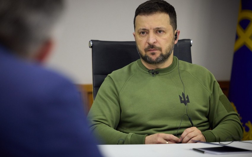 Zelenski: Cəbhədəki vəziyyət Rusiyanın təqdim etdiyi kimi deyil