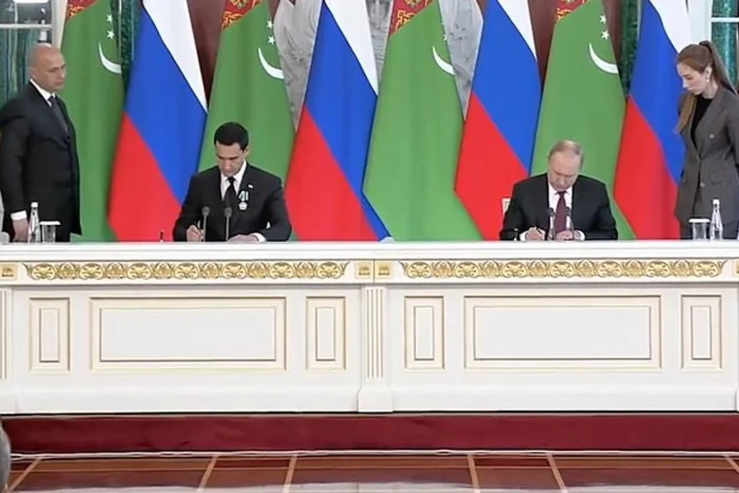 Президенты России и Туркменистана подписали декларацию об углублении партнерства