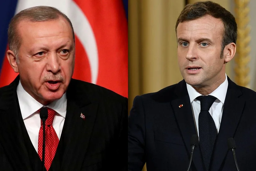 Ərdoğan və Makron arasında telefon danışığı olub