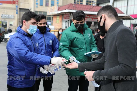 DİN könüllülərlə birgə Bakıda maarifləndirici tədbirlər keçirib