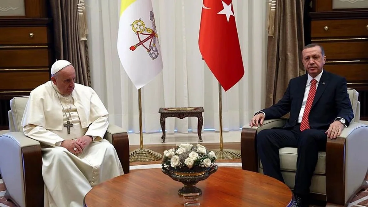 Erdogan, Pope Francis discuss Palestinian-Israeli conflict