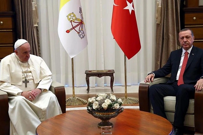 Erdogan, Pope Francis discuss Palestinian-Israeli conflict