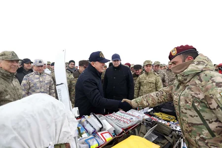 Turkish, Azerbaijani, Georgian defense ministers watch course of exercises