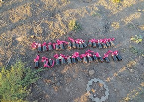 Fragments of ballistic missile fired by Armenia at Mingachevir