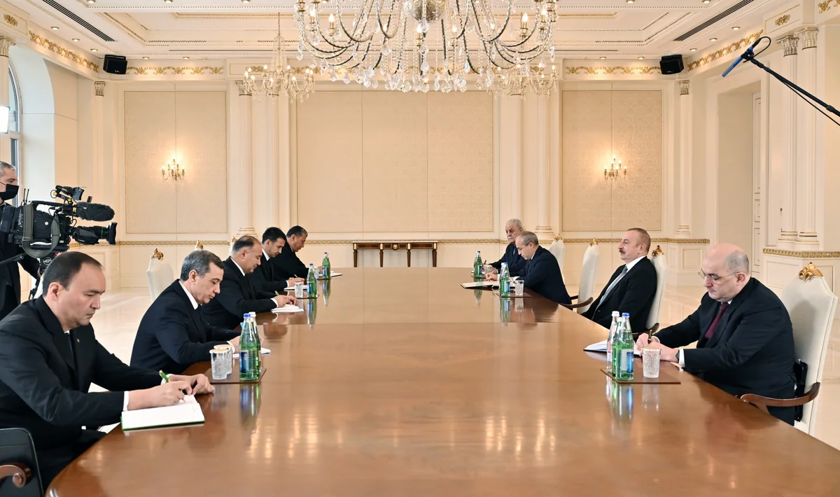 President Ilham Aliyev receives delegation led by Deputy Prime Minister of Turkmenistan