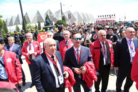 Xoşbəxt Yusifzadə TEKNOFEST-Azərbaycanın keçirildiyi əraziyə baş çəkib