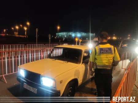 Bakıda polis postlarında ciddi yoxlamalar aparılır - VİDEOREPORTAJ