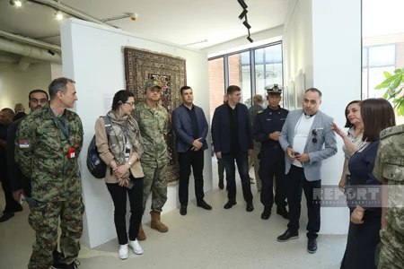 Аккредитованные в Азербайджане дипломаты посетили выставочный центр Yurd в Лачыне