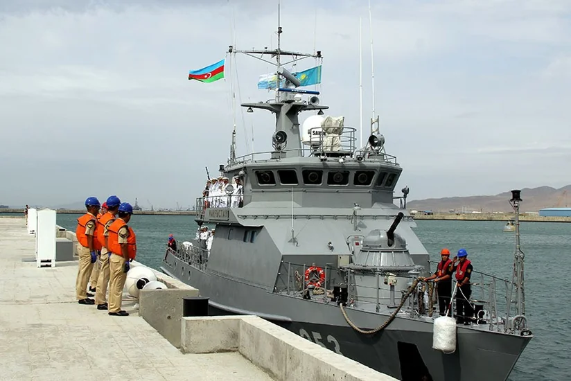Qazaxıstanın hərbi gəmisi Bakıya gəlib