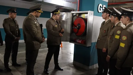 Kursantlar üçün yanğın təhlükəsizliyinə dair təlim keçirilib