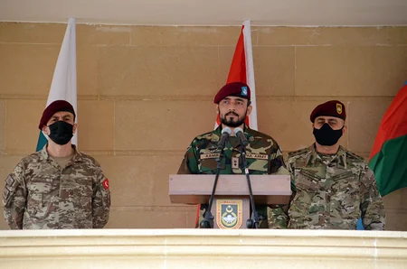 Solemn opening of 'Three Brothers - 2021' international exercises held in Baku