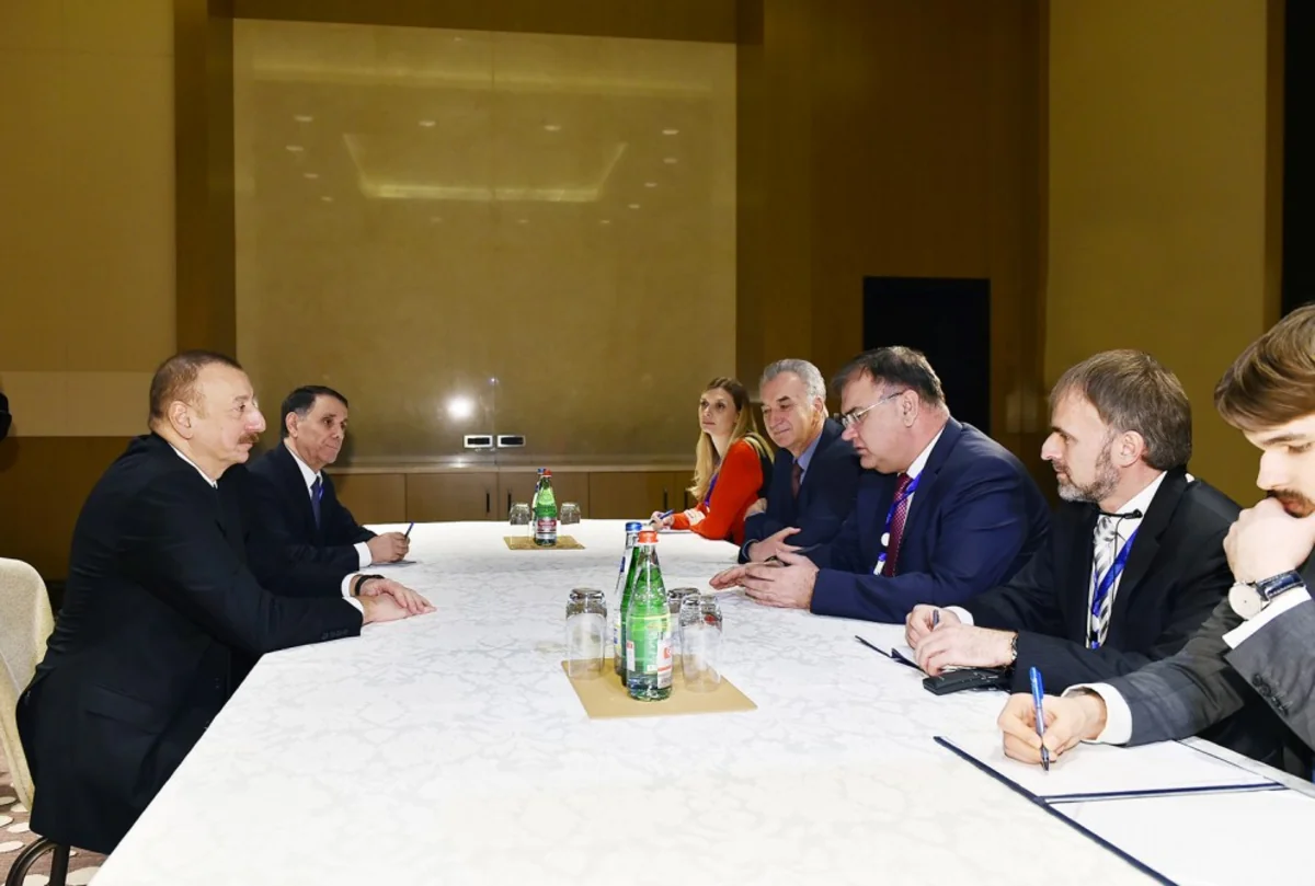 President Ilham Aliyev meets with Mladen Ivanic