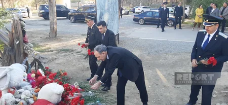 Baş prokuror Kamran Əliyev Gəncədə raket atəşinə tutulan əraziyə baş çəkib - YENİLƏNİB 