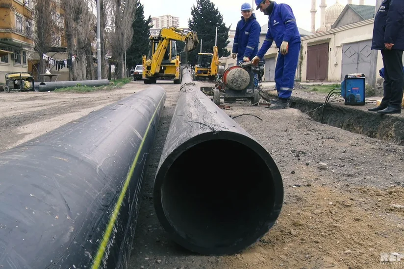 В Бинагадинском районе Баку ремонтируются газопроводы - ВИДЕОРЕПОРТАЖ