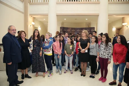 Leyla Aliyeva attends presentation of 'Light shining through the window' documentary
