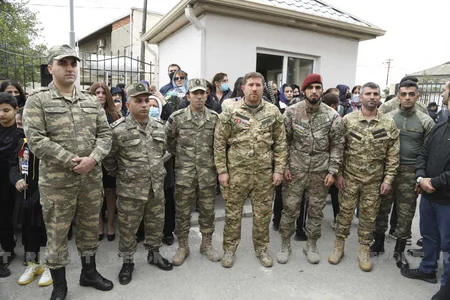 Vətən müharibəsi şəhidlərinin xatirə lövhəsi açılıb