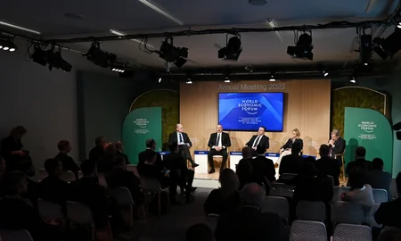 President Ilham Aliyev attends plenary meeting held as part of World Economic Forum