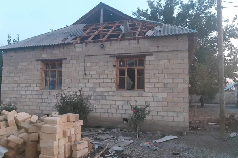 Ermənilərin Bərdəyə raket atması nəticəsində 5 fərdi evə ciddi ziyan dəyib