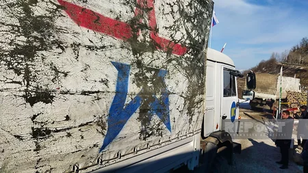 Bu gün Xankəndi-Laçın yolunda sülhməramlıların 36 avtomobili maneəsiz keçib - VİDEO - YENİLƏNİB-10