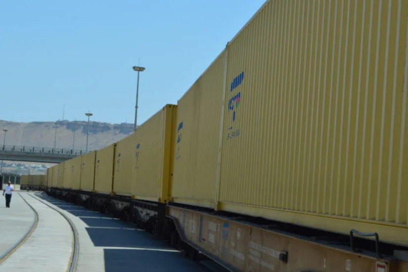 Bakı-Tbilisi-Qars dəmir yolu xətti ilə on mininci konteyner daşınıb