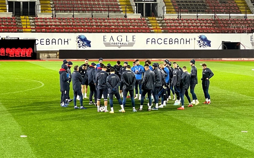 Azərbaycan millisi Belçikada məşqə çıxıb