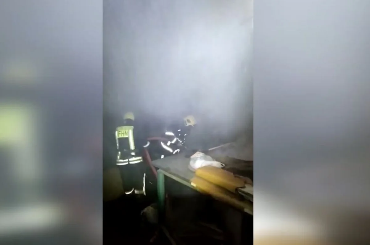Bakıda mebel sexində yanğın baş verib