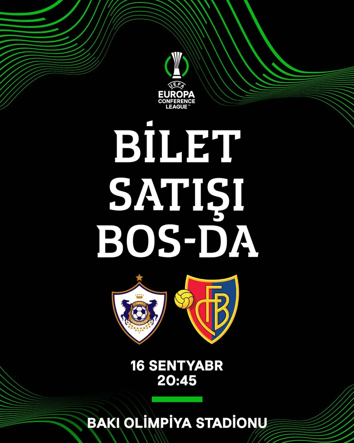 Qarabağ - Bazel matçının biletləri BOS-da da satışa çıxarılıb