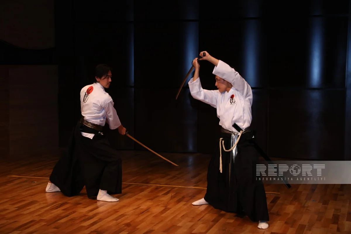 Traditional Japanese sword fighting event held in Baku
