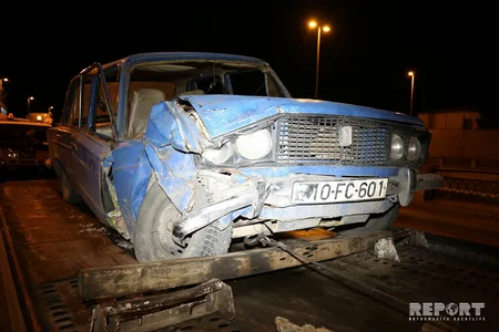 Bakıda iki avtomobil toqquşub: xəsarət alan var - FOTO - VİDEO - YENİLƏNİB