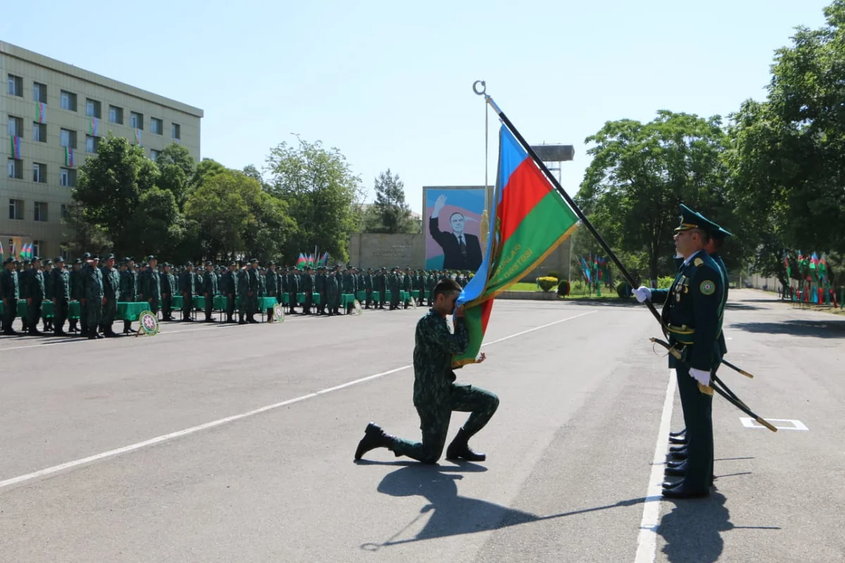 Dövlət Sərhəd Xidmətində gənc əsgərlərin andiçmə mərasimi keçirilib