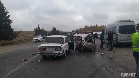 Tovuzda zəncirvari yol qəzası baş verib, 5 nəfər xəsarət alıb - FOTO - VİDEO - YENİLƏNİB