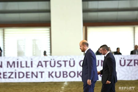 Bilal Ərdoğan çövkən milli oyunu üzrə Prezident Kubokunun mükafatlandırma mərasiminə qatılıb