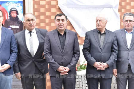 Bakıda şəhid jurnalist Məhərrəm İbrahimovun xatirə lövhəsinin açılış olub