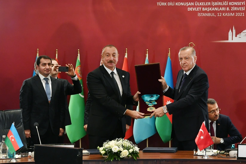 President Ilham Aliyev receives Highest Order of Turkic World