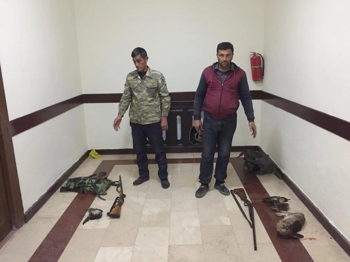 Kürdəmirdə qanunsuz ov edən şəxslər saxlanılıb