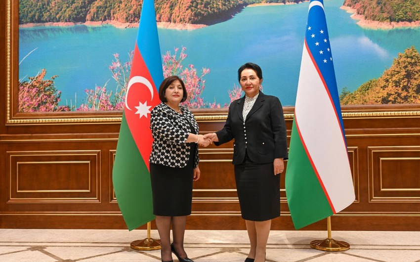 Sahibə Qafarova Özbəkistan Ali Məclisi Senatının sədri ilə görüşüb