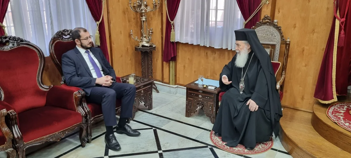 Azerbaijani envoy, Jerusalem Patriarch explore collaboration