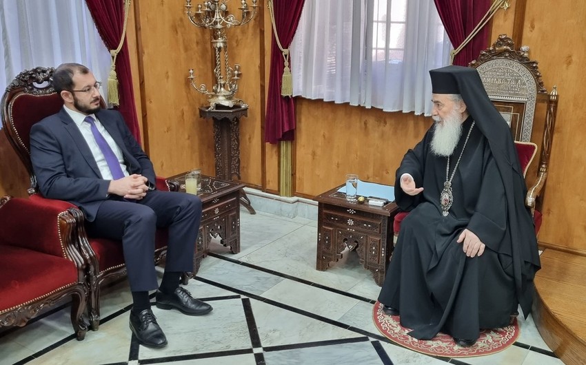 Azerbaijani envoy, Jerusalem Patriarch explore collaboration