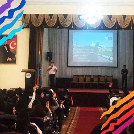 “Bakı Marafonu - 2018”in nümayəndələri tələbələrlə görüş keçiriblər