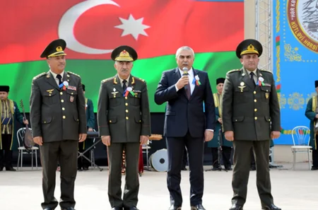 Müdafiə Nazirliyi Gədəbəydə kütləvi hərbi vətənpərvərlik bayramı tədbiri keçirib